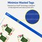 2" x 1-1/4" Rectangle Scalloped Edge, Matte Ivory Printable Tags